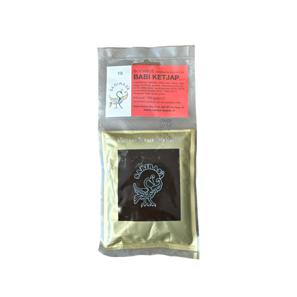 Vanka Kawat Gewürzpaste Sari Rasa Bumbu Babi Kecap in roter Verpackung, cremige Konsistenz, typische Gewürzpaste für asiatische Gerichte