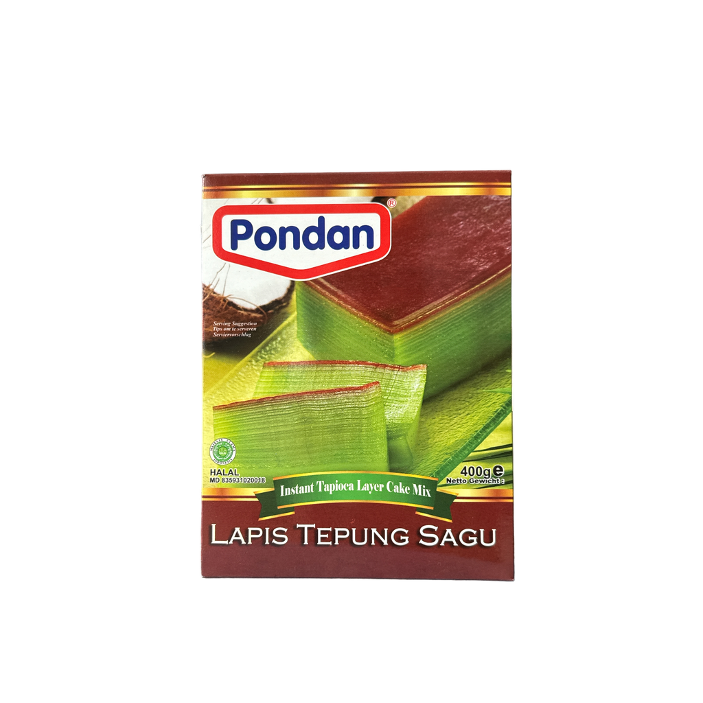 Backmischung Pondan Lapis Tepung Sagu von Vanka Kawat, feines Tapiokastärke-Pulver in Packung.