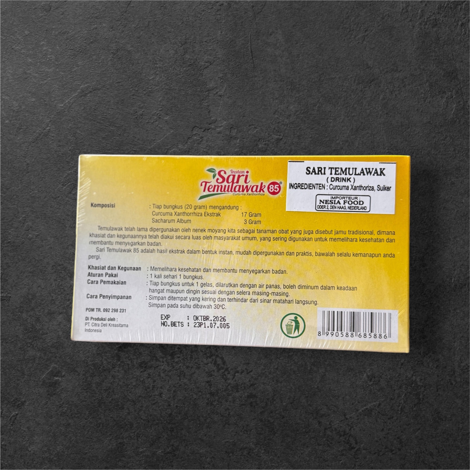 Minuman Instant Sari Temulawak 85 - Java Markt