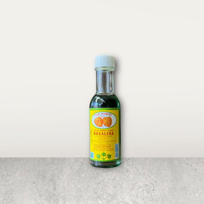 Nesia Minyak Rambut Kemiri Rosalina - Dua Kemiri, natürliches Haaröl in dunkler Flasche, für gesundes Haarpflege, nicht essbar