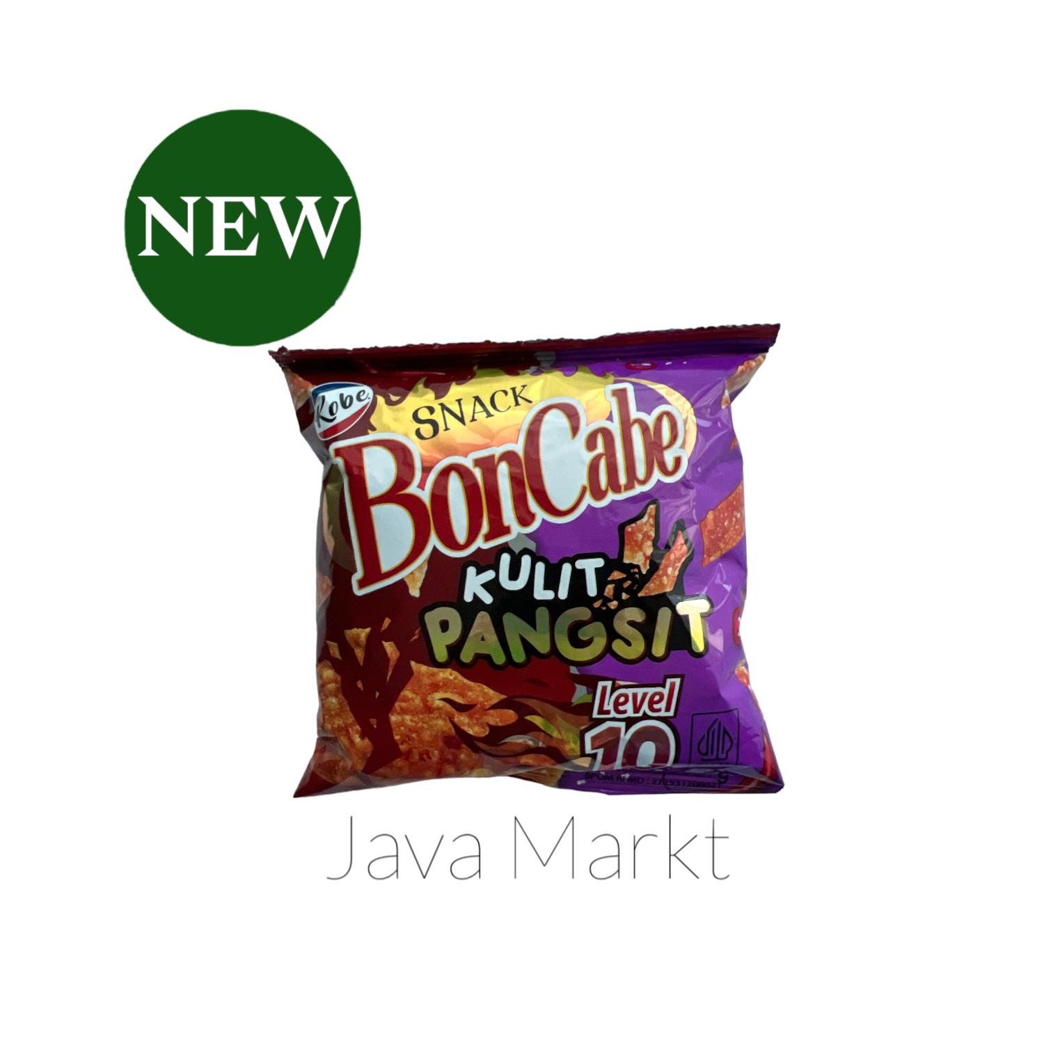 Vanka Kawat Snack Boncabe Kulit Pangsit Level 10, knusprige Pangsit-Hütten für Vorspeisen und Snacks, goldbraun gebacken