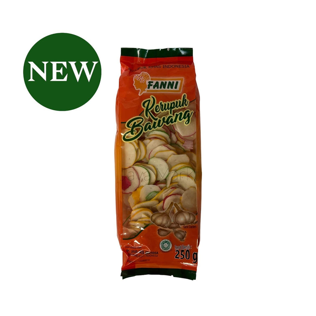Bunter Zwiebel-Kerupuk Fanni von Amboina B.V, knuspriger indonesischer Snack mit bunten Zwiebelgeschmack