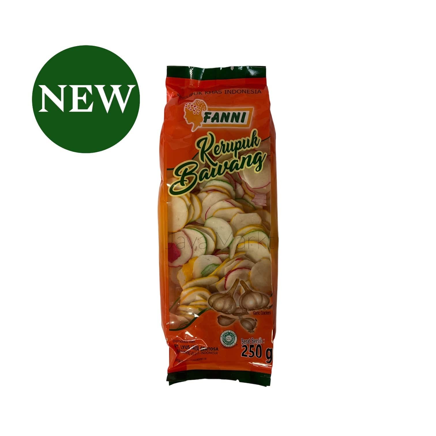 Bunter Zwiebel-Kerupuk Fanni von Amboina B.V, knuspriger indonesischer Snack mit bunten Zwiebelgeschmack