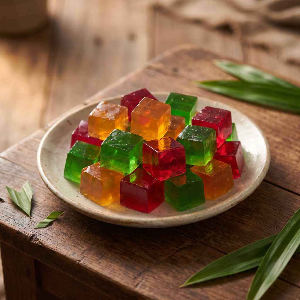 Serviervorschlag: Agar-Agar-Dessert