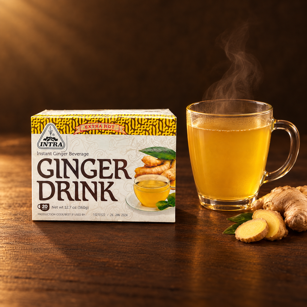 Intra Ginger Drink Extra Hot – Packung mit heißem Ingwergetränk