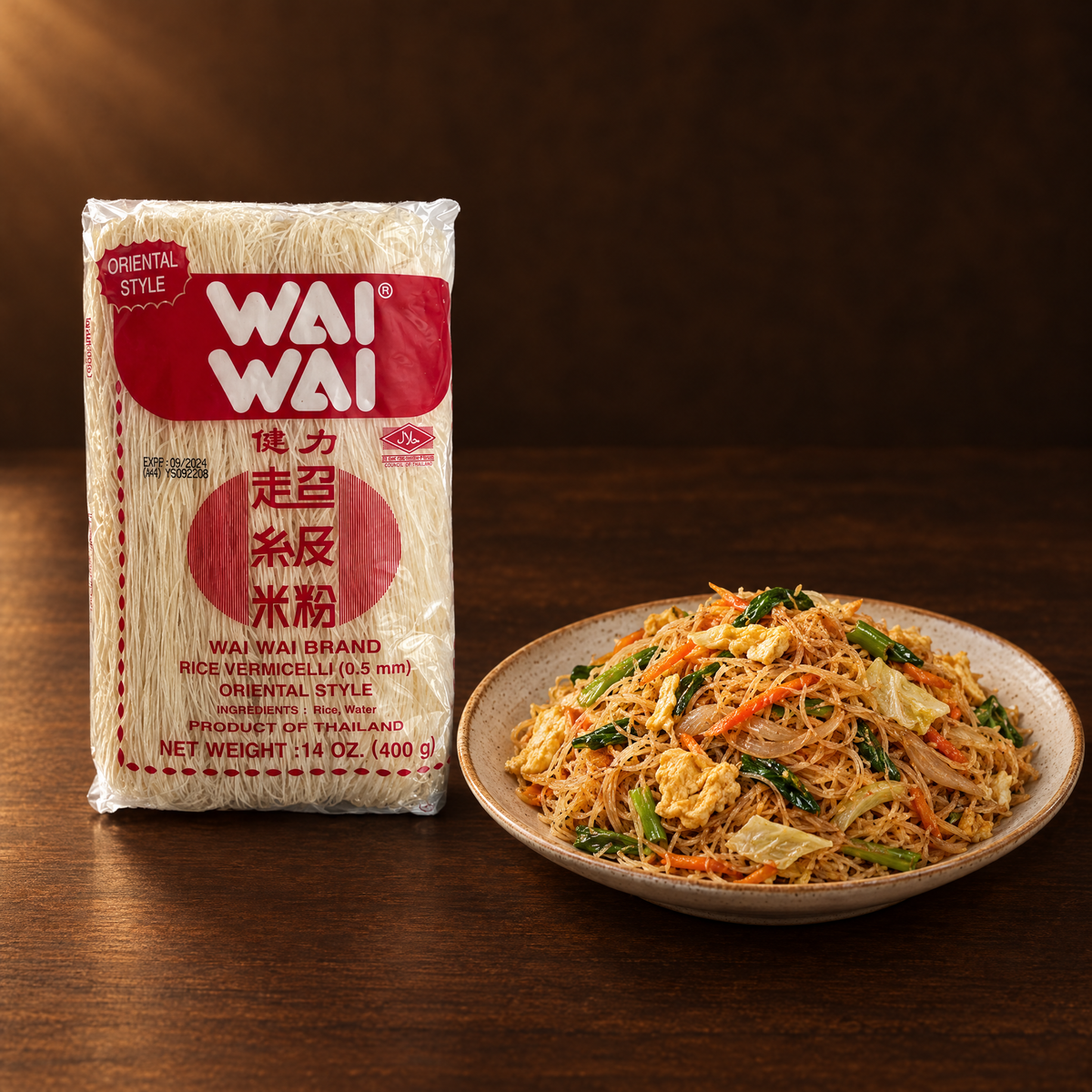 Bihun Wai Wai – Packung mit zubereitetem Bihun Goreng