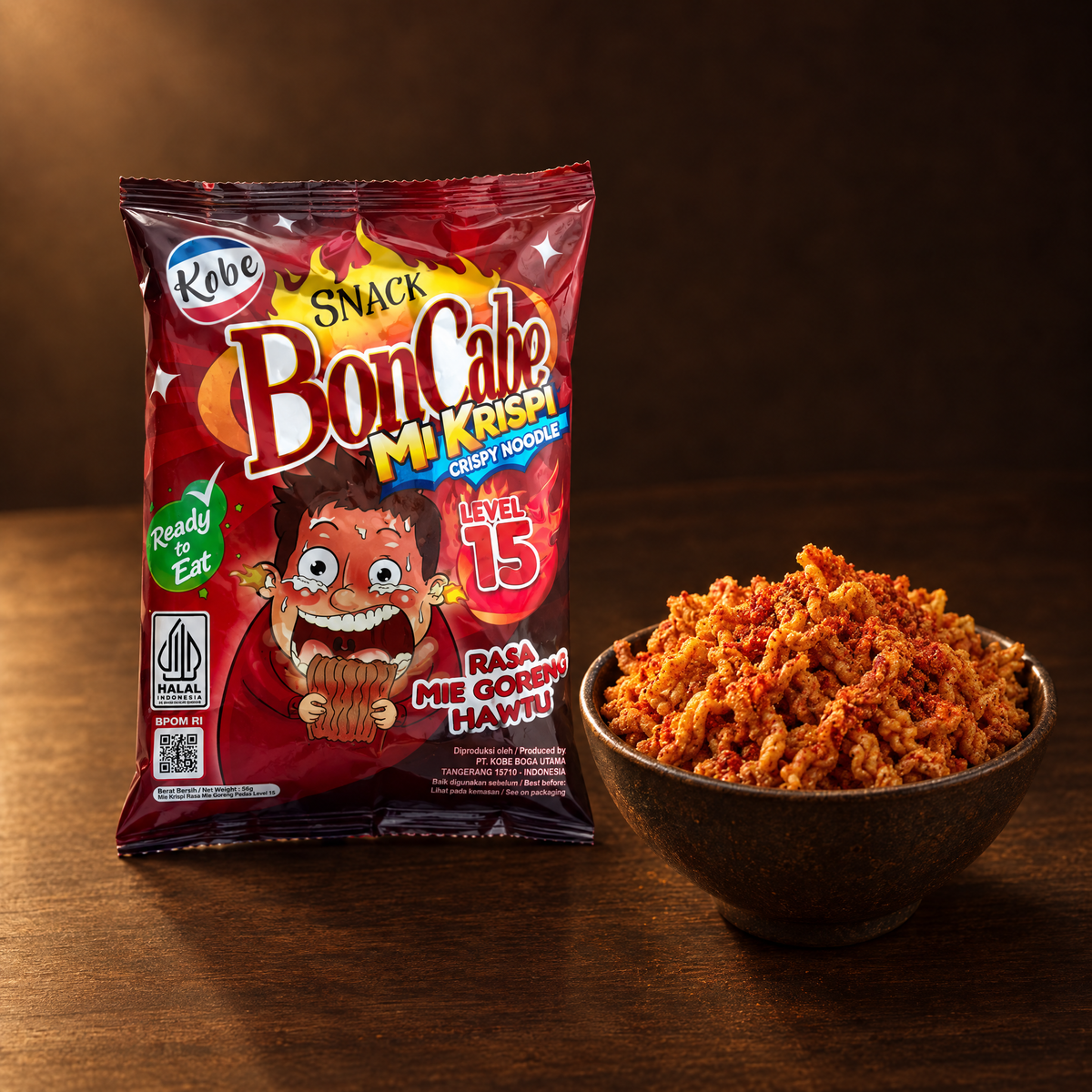 BonCabe Mi Krispi Level 15 – Packung mit knusprigem Nudelsnack