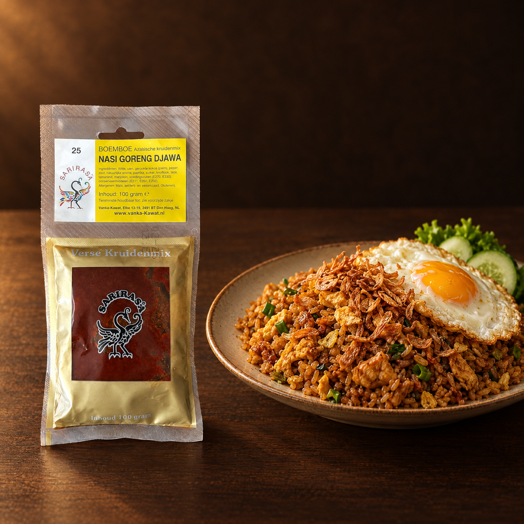 Sari Rasa Bumbu Nasi Goreng Djawa – Packung mit zubereitetem Nasi Goreng