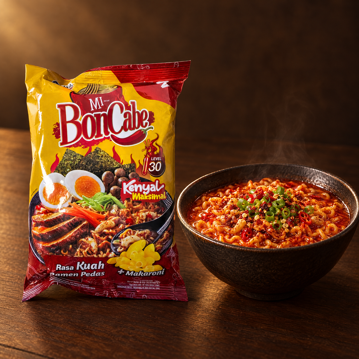Kobe Mie Instan Ramen Pedas Level 30 90 g – Packung mit scharfer Ramen