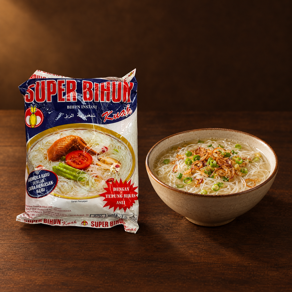 Super Bihun Bihun Instant Kuah 51 g – Packung mit Bihun-Suppe