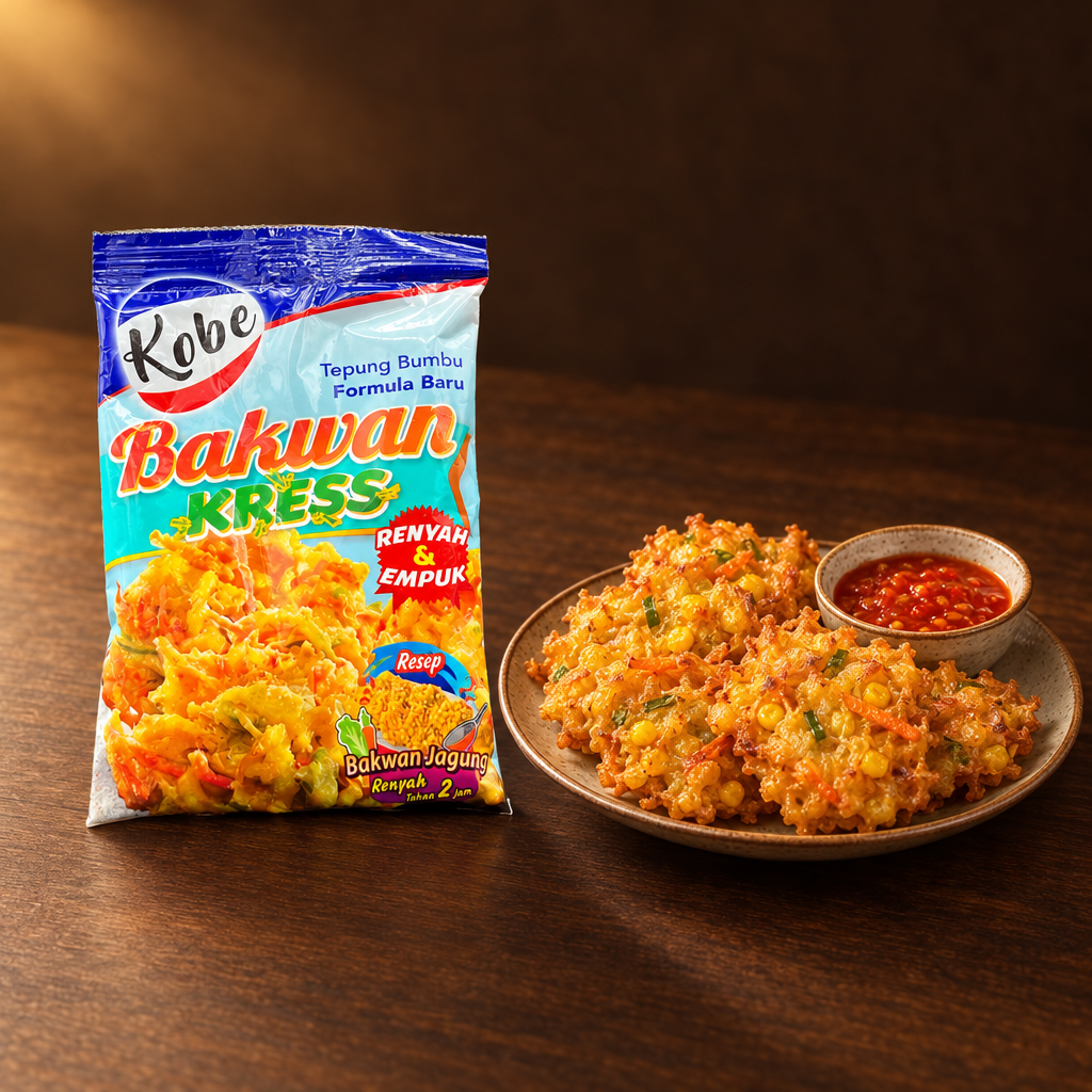Kobe Tepung Bakwan Kress 72g – Packung mit Bakwan Jagung