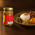 Sambal Rawit Hijau Flower Brand – Glas mit Padang-Reisteller