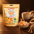 Corniche Turmeric Ginger Chewy Candy Orange 100 g – Packung mit Bonbons und Tee