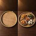 Bambu Tampah 40 cm – Tablett mit Snackteller für Gäste