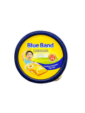Blauer Margarine-Block von Nesia Food, Butter- und Margarineprodukt, sichtbare Verpackung in blauer Farbe