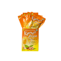 Nesia Sidomuncul Kunyit Asam Getränk in einer Flasche mit gelber Flüssigkeit und Kunjit-Asa-Label auf dem Etikett