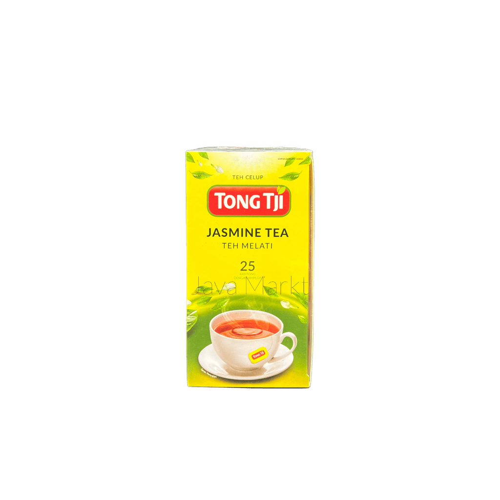 Nesia Tong Tji Jasmin Tee in einer Tasse, aromatischer Jasmin-Tee mit blühender Jasminblüte, ideal für Teeliebhaber