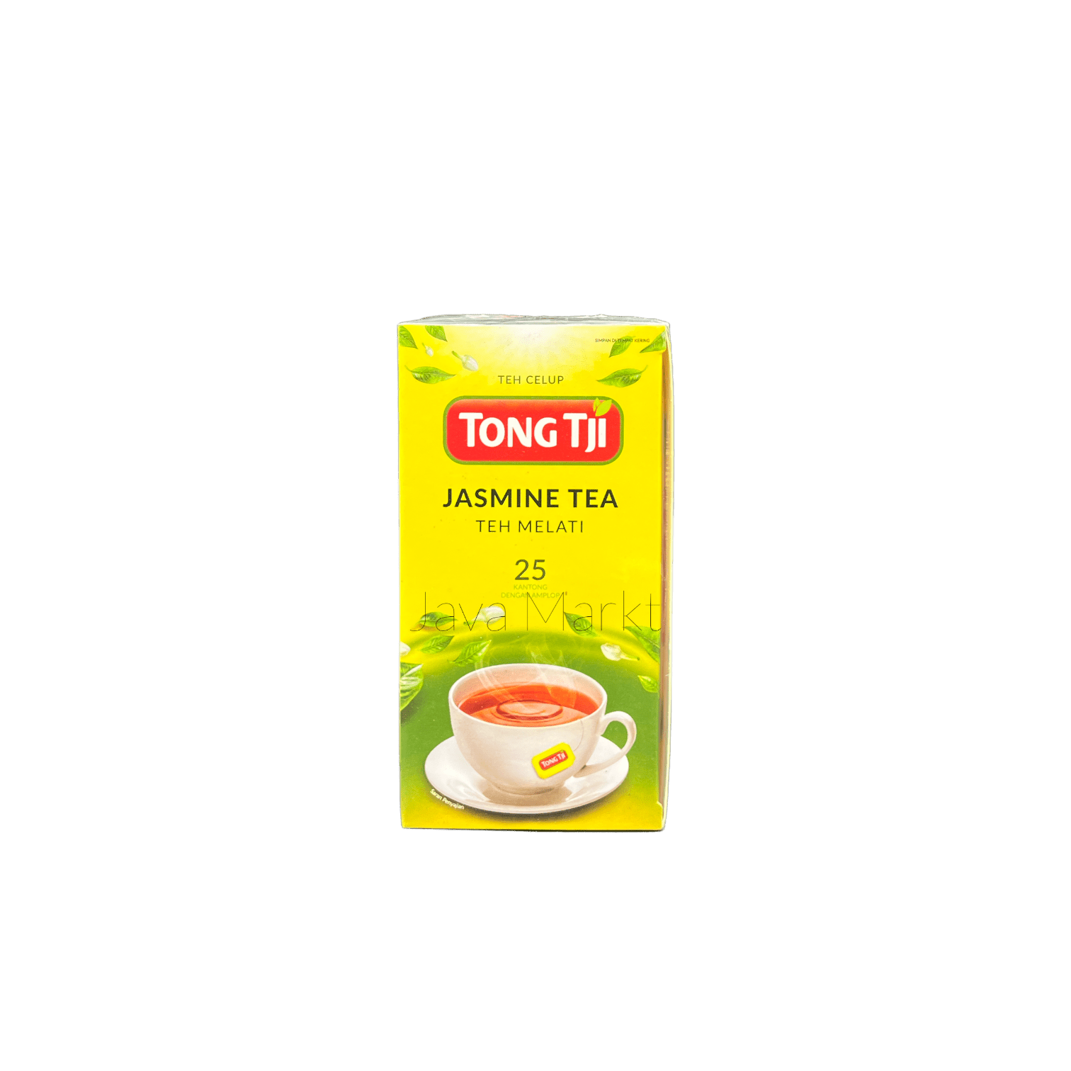 Nesia Tong Tji Jasmin Tee in einer Tasse, aromatischer Jasmin-Tee mit blühender Jasminblüte, ideal für Teeliebhaber