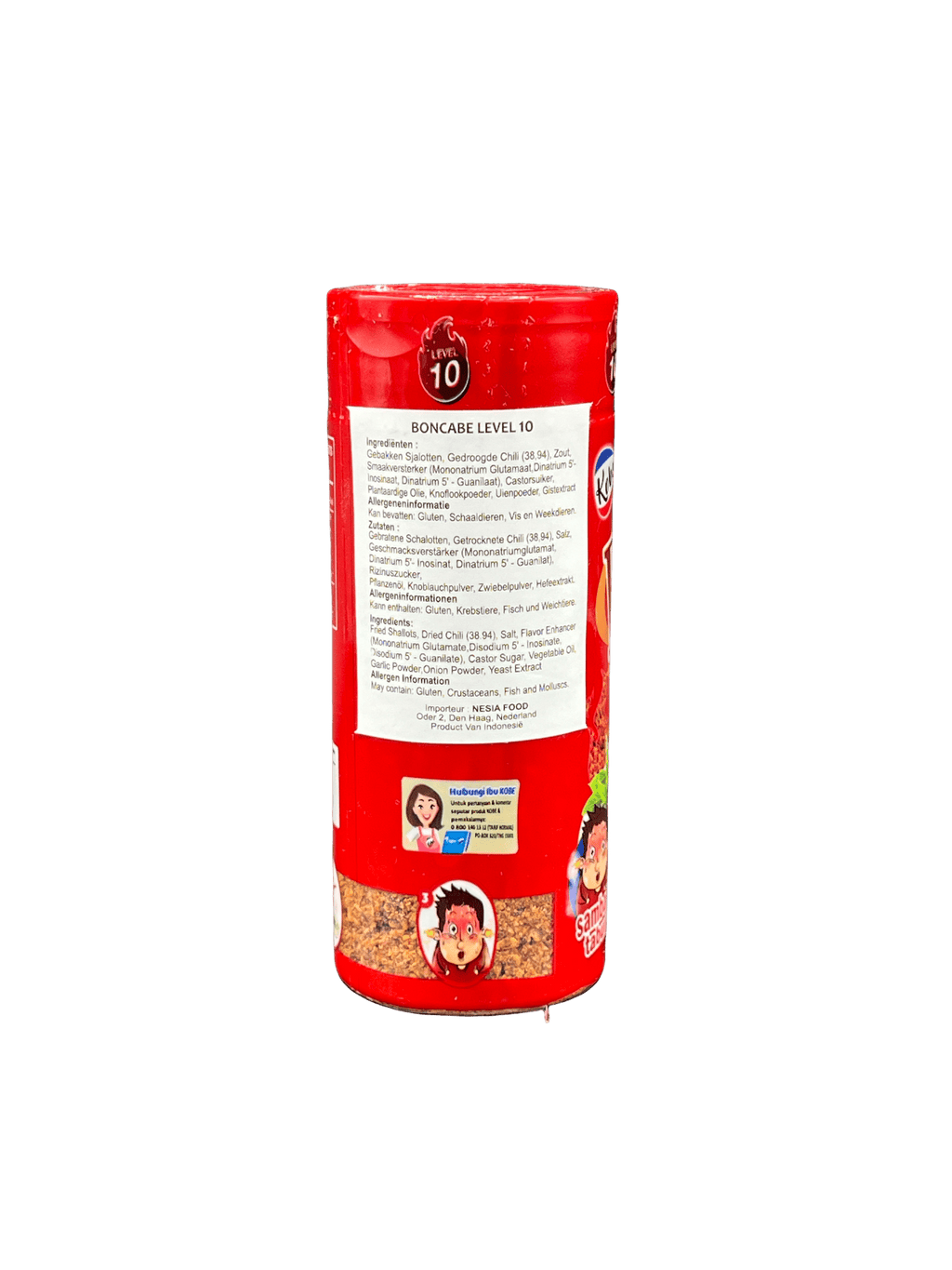 Nesia Food Kobe Boncabe Level 10 Kräuter und Gewürze in einer Packung, scharfe Gewürzmischung für würzige Gerichte
