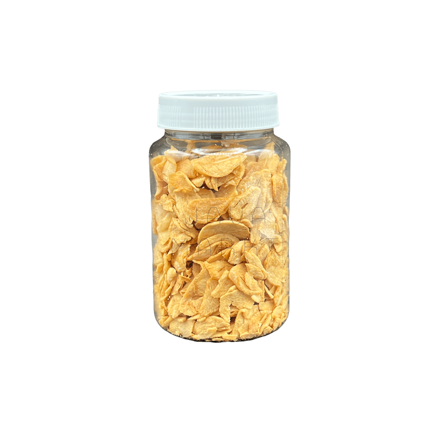 Knusprige, goldene gebratene Knoblauchstücke von Nesia Food, ideal zum Verfeinern von Gerichten, Lebensmittel.
