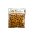 Knusprige Kerupuk Talie Mas von Nesia Food, traditionelle indonesische Snacks in goldener Farbe, häufig als Beilage serviert