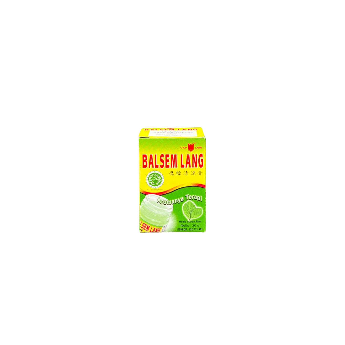 Nesia Cap Lang Balsam Gosok Massageöl in einer Flasche, ideal für Massage und Entspannung, mit natürlichen Inhaltsstoffen.