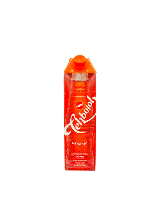 Vanka Kawat Teh Botol Sosro 1L Flasche, traditioneller indonesischer Tee in transparentem Plastikflasche