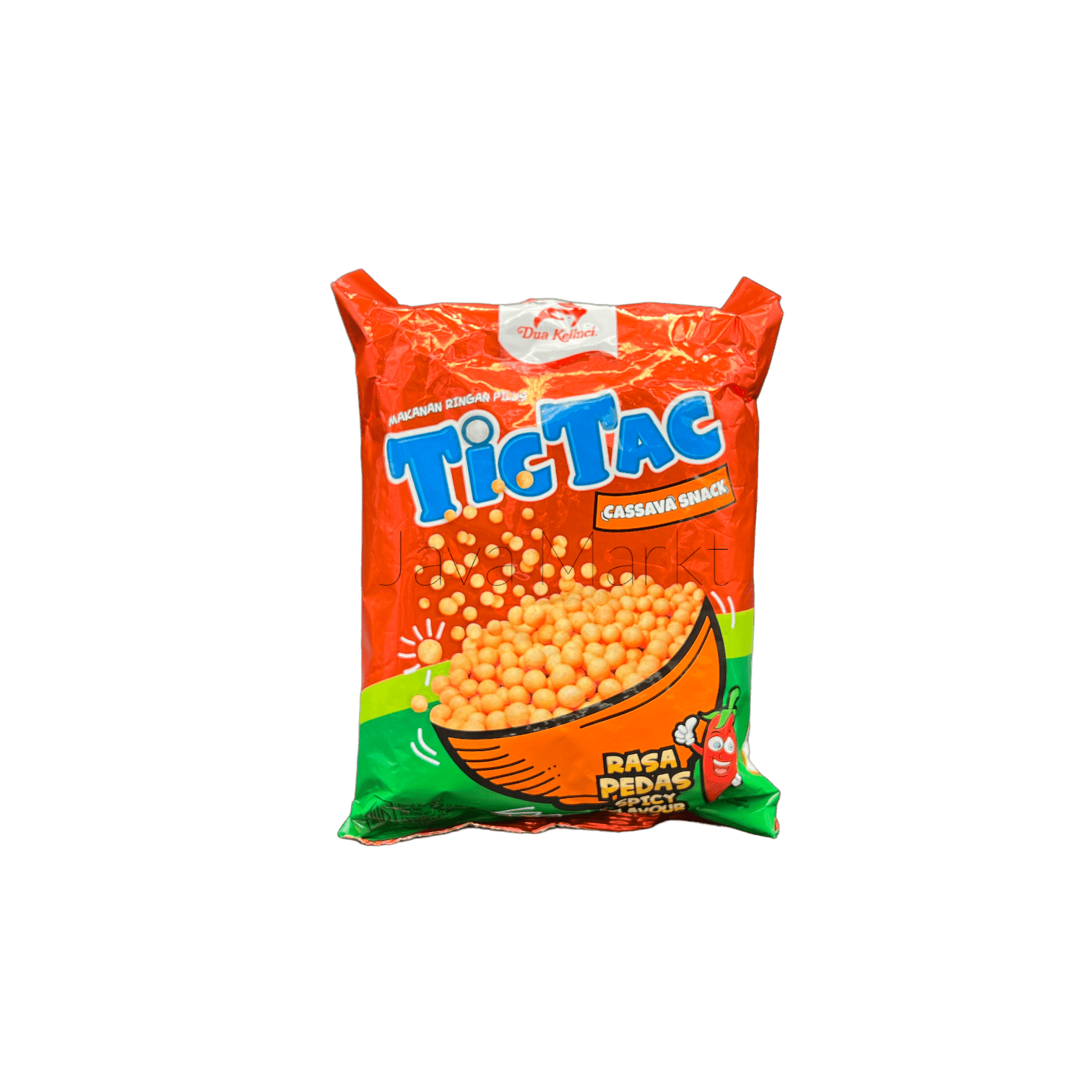 Tic Tac Rasa Pedas von Nesia Food, würzige Vorspeisen und Snacks in einer bunten Verpackung, ideal für den Snackmoment
