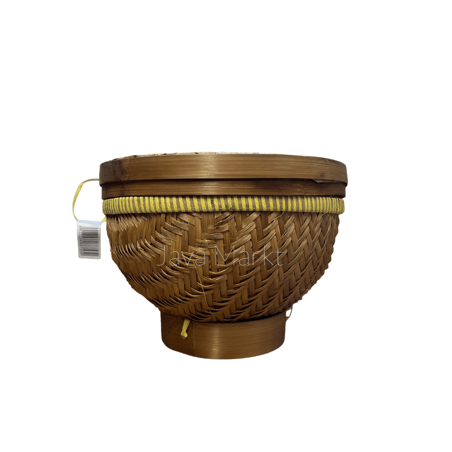 Traditioneller Bambu-Reisskorb von Nesia, nachhaltiges nonfood Produkt mit natürlicher Optik, ideal zum Aufbewahren von Reis.
