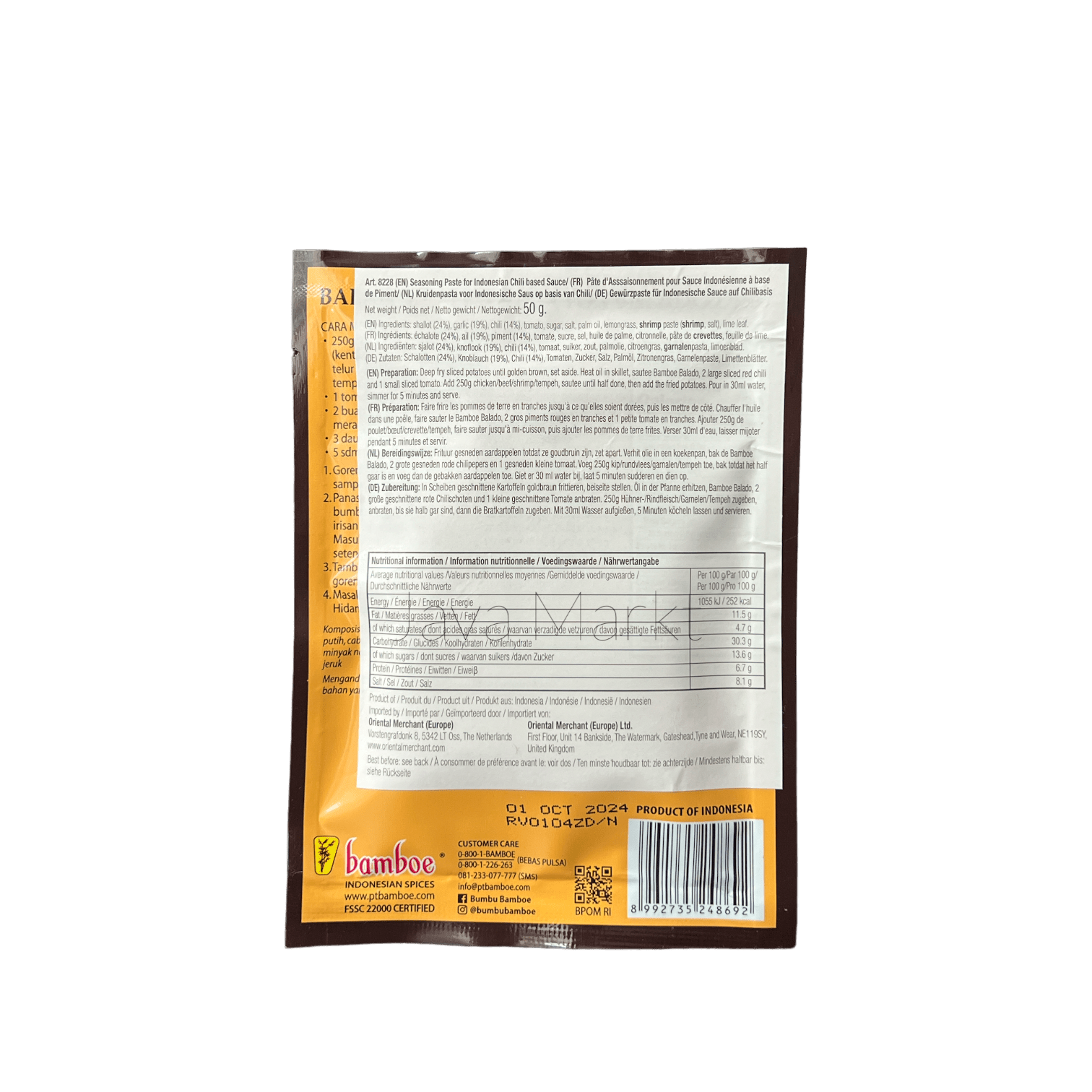 Bamboe Bumbu Balado - Java Markt