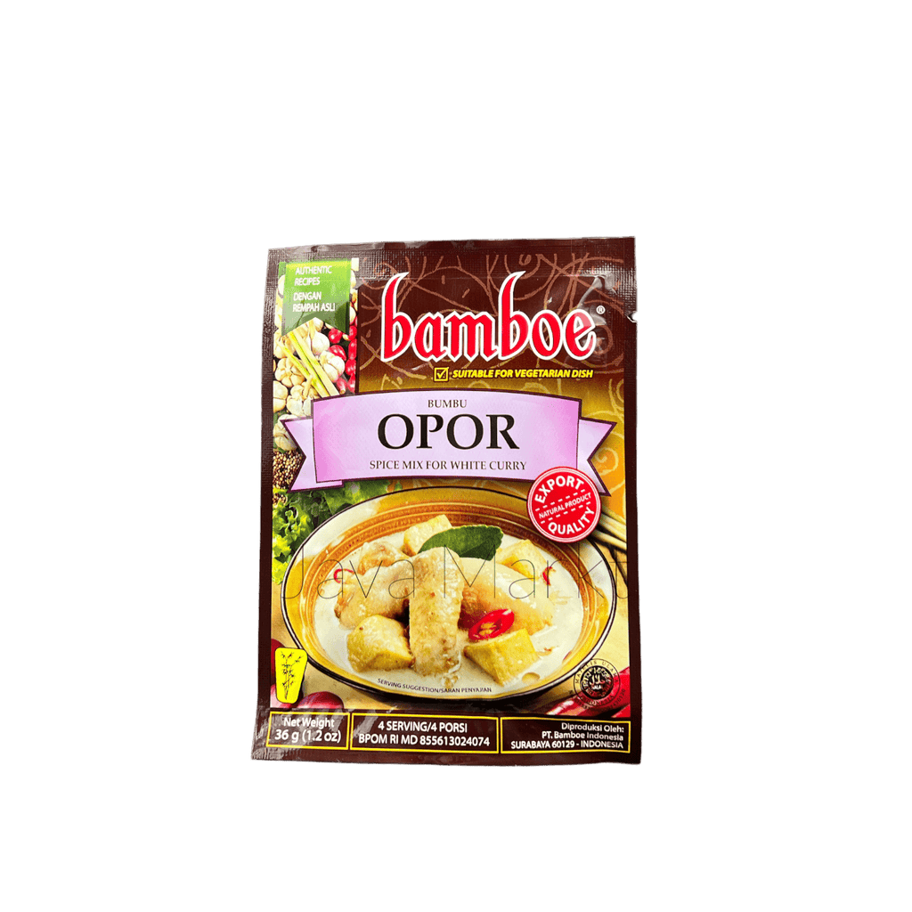 Bamboe Bumbu Opor Gewürzpaste von Oriental Merchant in einer Glasdose, aromatische indonesische Gewürzpaste