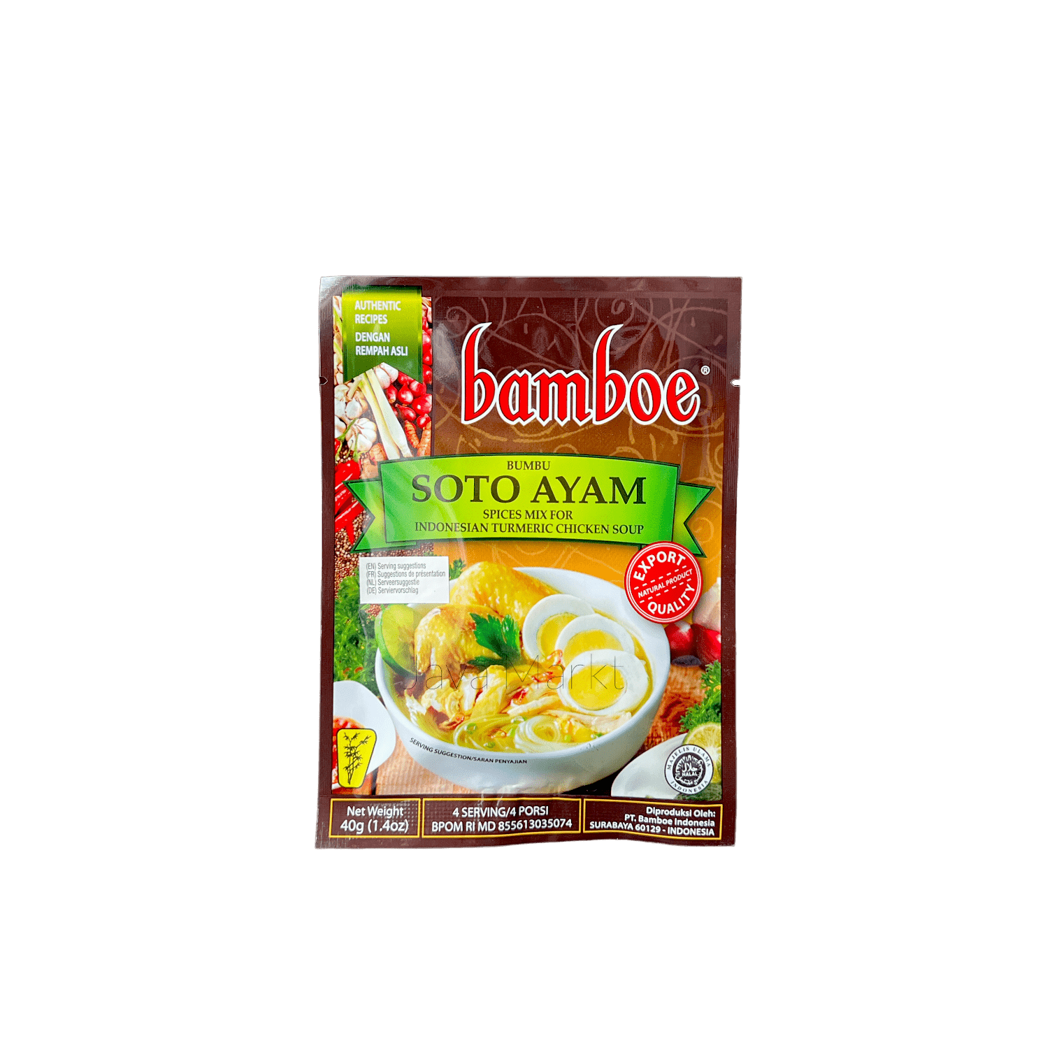 Bamboe Bumbu Soto Ayam Gewürzpaste von Oriental Merchant, cremige Gewürzpaste für authentische indonesische Suppe