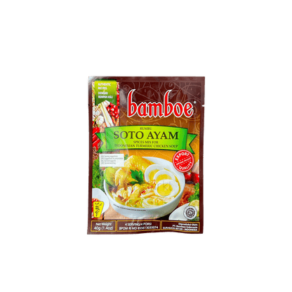 Bamboe Bumbu Soto Ayam Gewürzpaste von Oriental Merchant, cremige Gewürzpaste für authentische indonesische Suppe