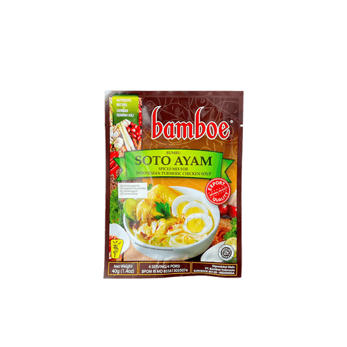 Bamboe Bumbu Soto Ayam Gewürzpaste von Oriental Merchant, cremige Gewürzpaste für authentische indonesische Suppe