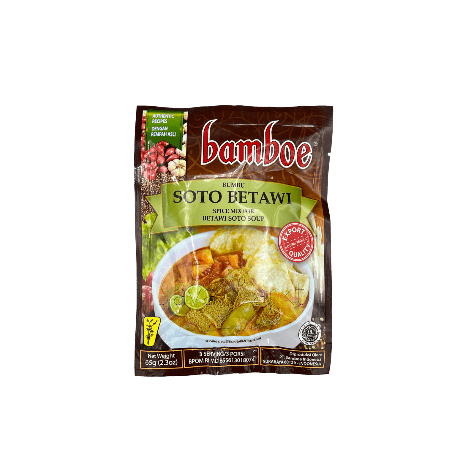 Bamboe Bumbu Soto Betawi Gewürzpaste von Oriental Merchant, cremige Gewürzpaste für authentische indonesische Soto Betawi