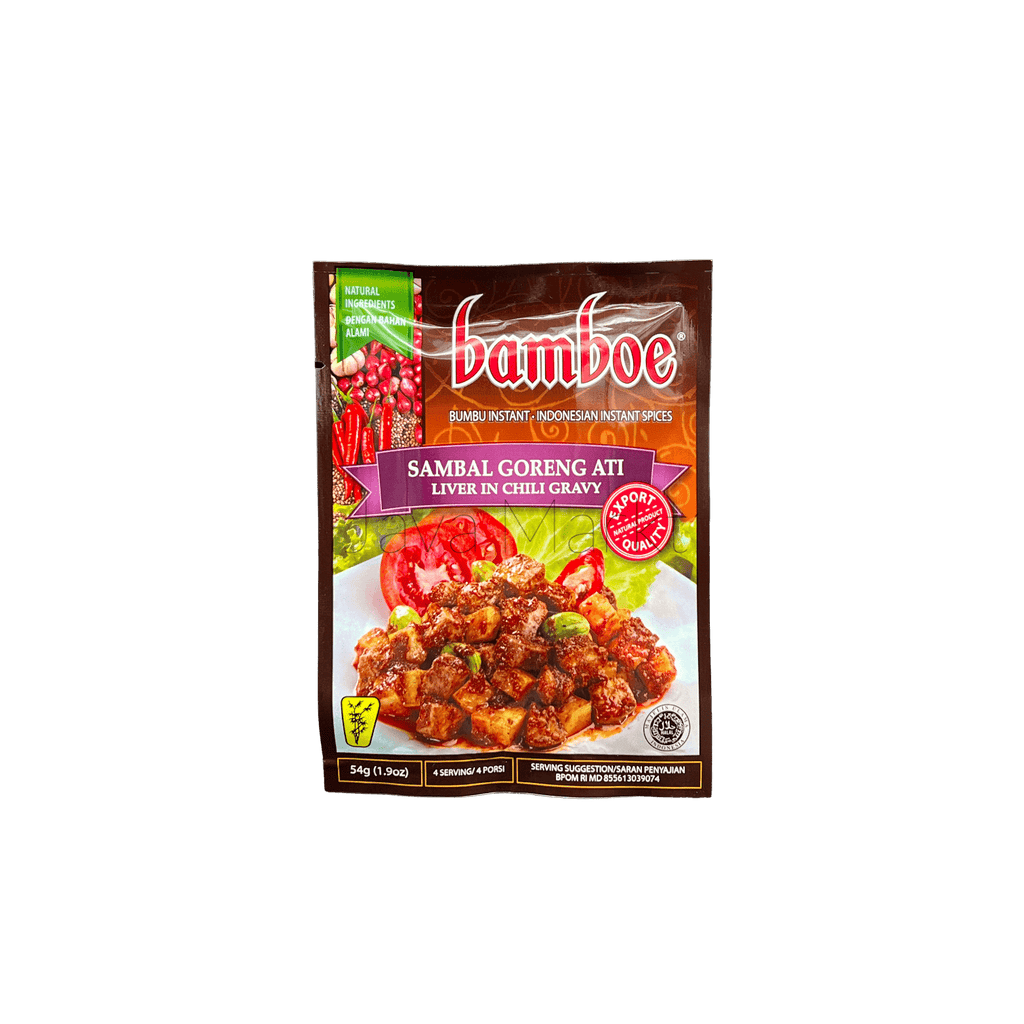 Bamboe Sambal Goreng Ati Gewürzpaste von Oriental Merchant, cremige rote Gewürzpaste für indonesische Gerichte