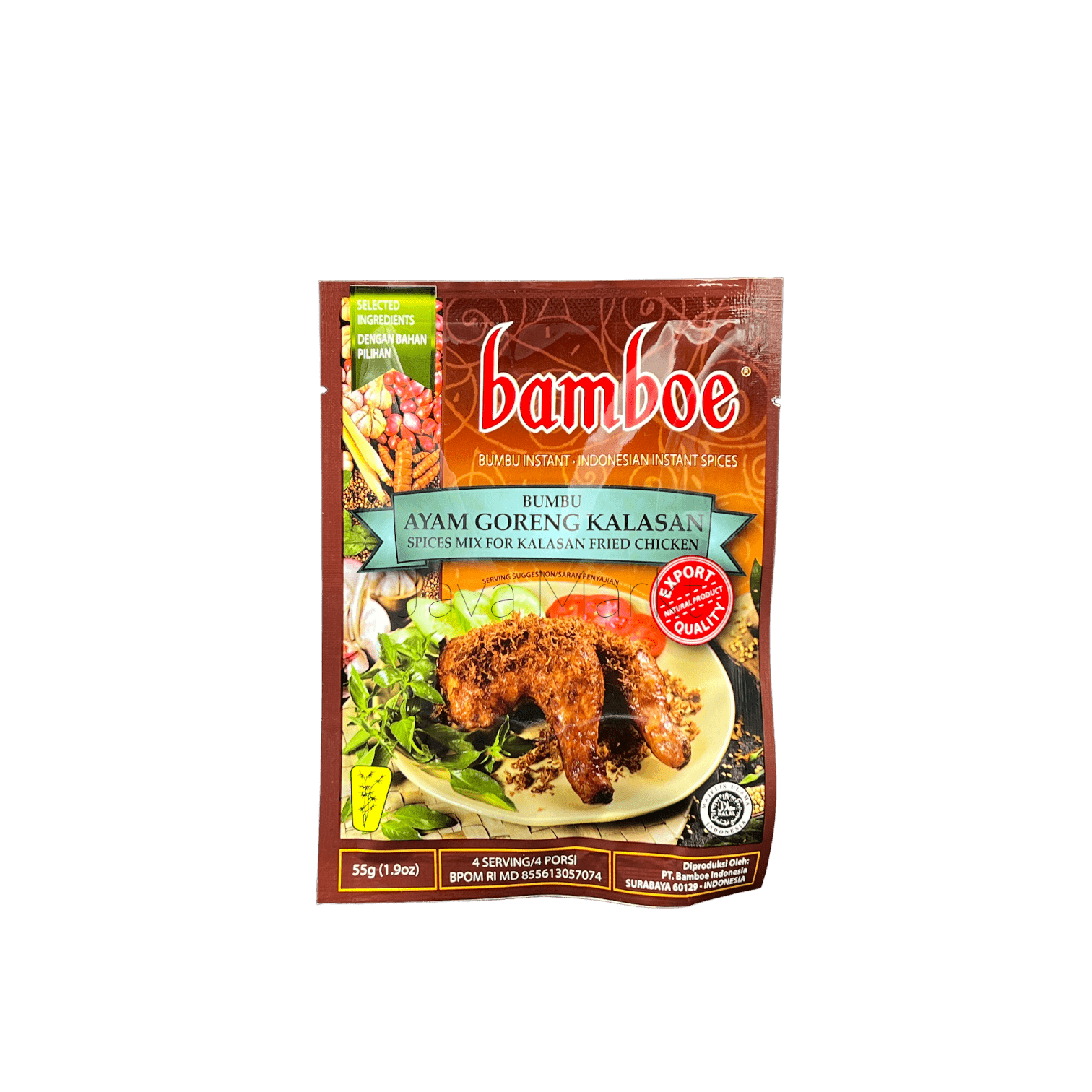Bamboe Bumbu Ayam Goreng Kalasan von Oriental Merchant, Gewürzmischung für gebratenes Hühnchen, Kräuter und Gewürze