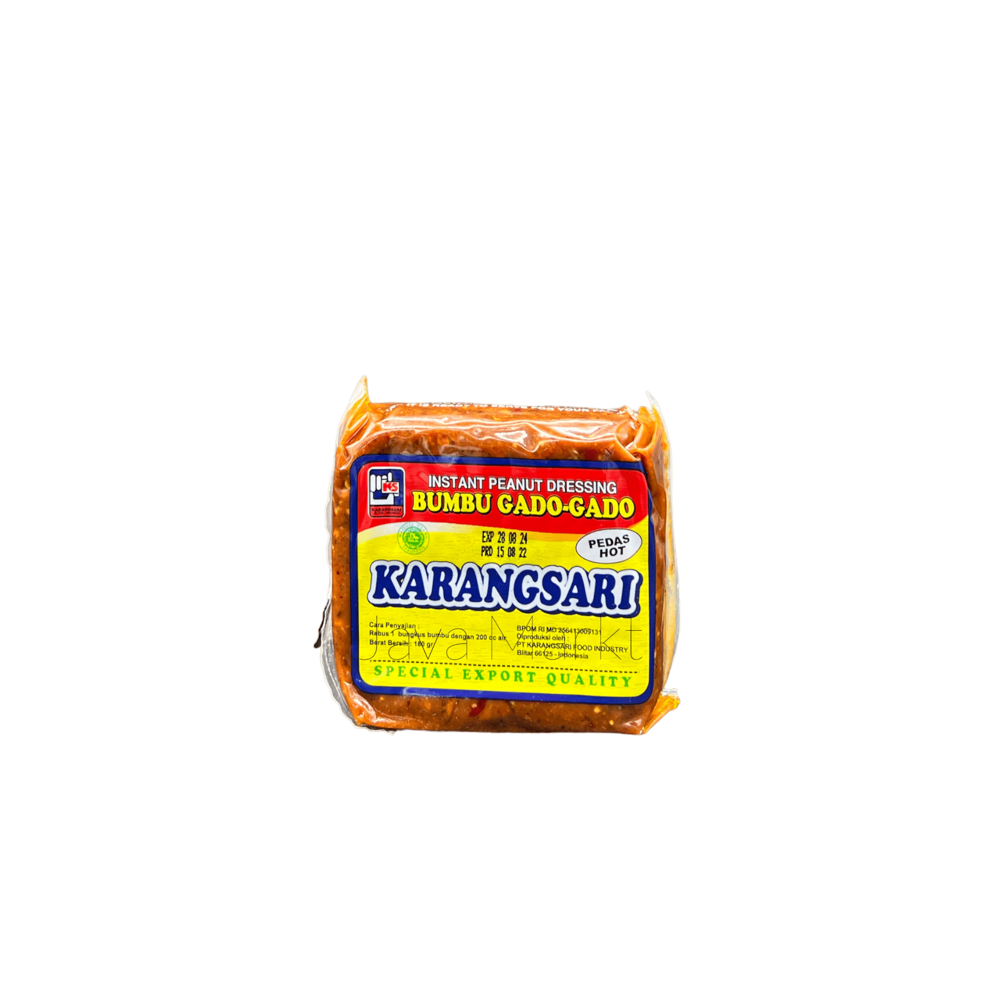 Vanka Kawat Karangsari gewürzpaste für scharfen Gado Gado, cremige Bumbu Gado Gado Pedas, typisch indonesische Gewürzpaste