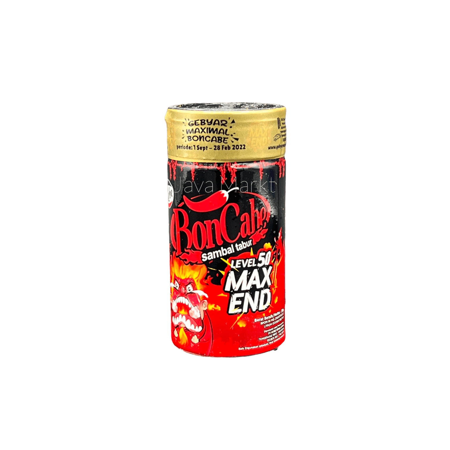Vanka Kawat Kobe Boncabe Level 50 Lebensmittel in Verpackung, scharfe Gewürzmischung, würziges Produkt für Mahlzeiten
