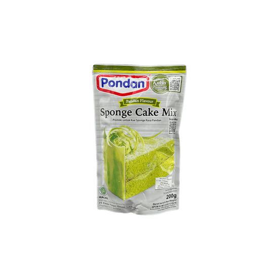 Pondan Sponge Cake Mix Pandan von Vanka Kawat, feiner Teigmix für Pandan-Kuchen, in Packung mit grünem Pandan-Flavor.